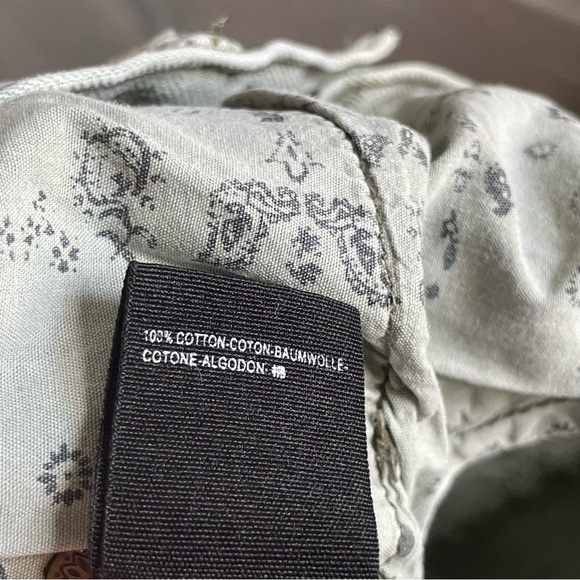 We The Free Sequoia Green Distressed Denim Shorts high rise size 30 100% Cotton - Picture 11 of 11